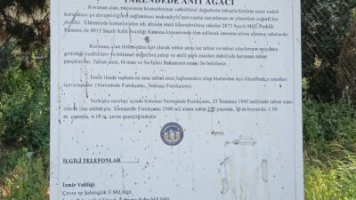 İzmir’in Güzelbahçe ilçesi ismini verdiği Yaren Dede caddesi üzerinde ANIT