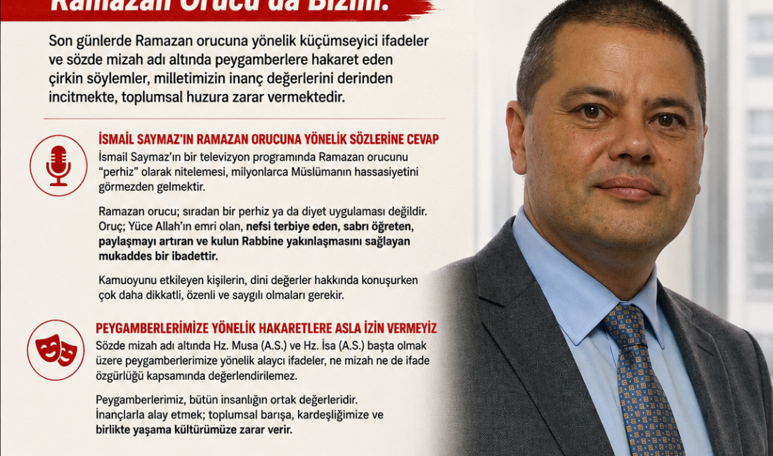 "Yas Orucu da bizimdir, Ramazan Orucu da bizimdir. Bu topraklarda