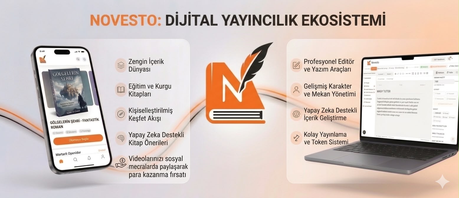 Hem Dinle, Hem İzle, Hem Kazan!
Novesto sadece düz bir metin