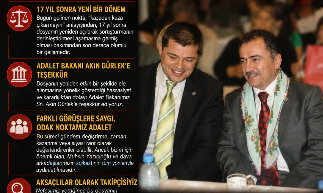 "17 Yıl Sonra Dosyanın Yeniden Açılması, Adalet Arayışımız Adına Umut