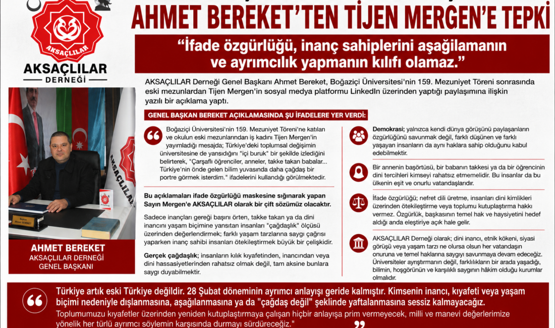 "İfade özgürlüğü, inanç sahiplerini aşağılamanın ve ayrımcılık yapmanın kılıfı olamaz."