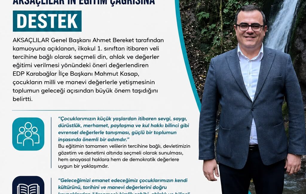 AKSAÇLILAR Derneği Genel başkanı Ahmet Bereket’in Temel Din Eğitimi dersinin