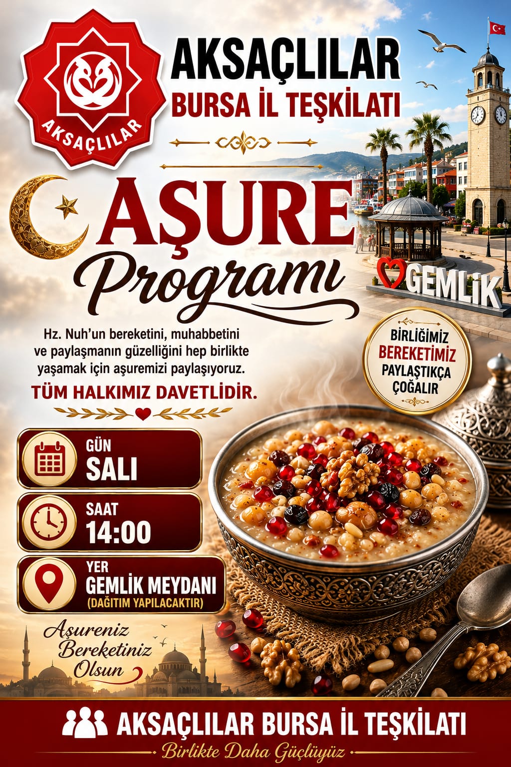 Programla ilgili açıklamada bulunan AKSAÇLILAR Bursa İl Temsilcisi Av. Levent