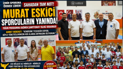 İzmir Gençlik ve Spor İl Müdürü Murat Eskici, yoğun programına