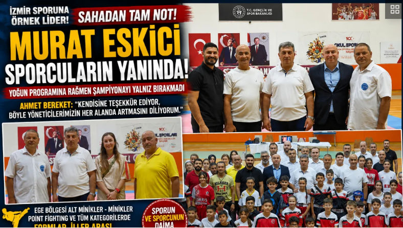 İzmir Gençlik ve Spor İl Müdürü Murat Eskici, yoğun programına